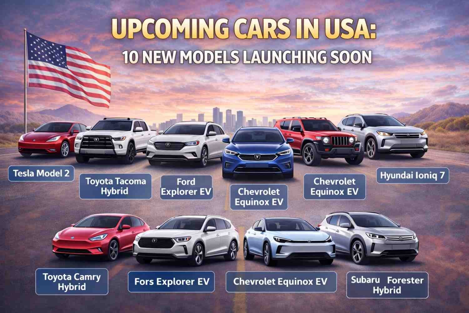 Upcoming Cars in USA: 10 New Models Launching Soon